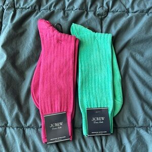 J.Crew Mercerized cotton socks, 2 pack